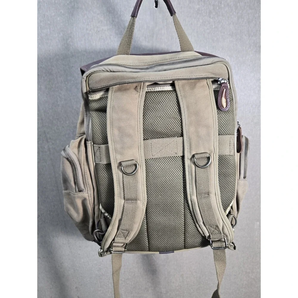 Bob Timberlake Luggage Rucksack Backpack Canvas Leather Bass Pro 2007